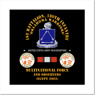 1st Battalion, 180th Infantry Regiment -  MFO Egypt 2003 X 300 Posters and Art